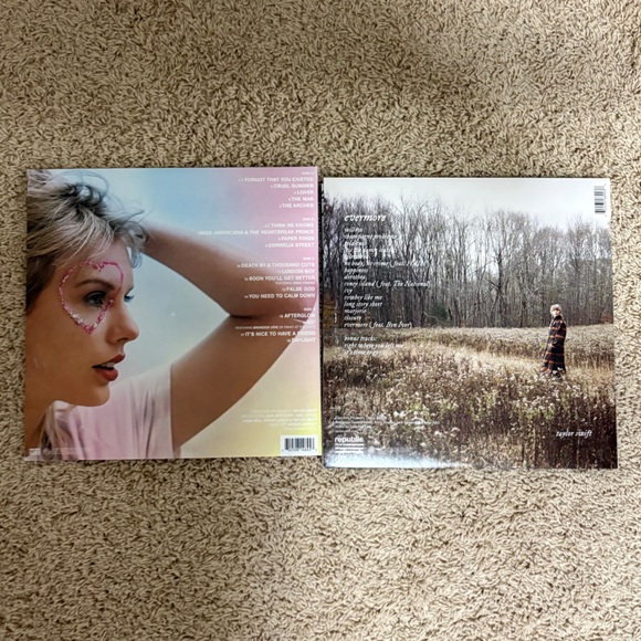 Taylor Swift Vinyl Record Set - Lover, Evermore - Picture 3 of 7